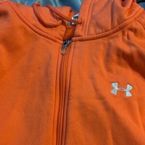 Under Armour Woman’s Orange Full-Zip Hoodie XL